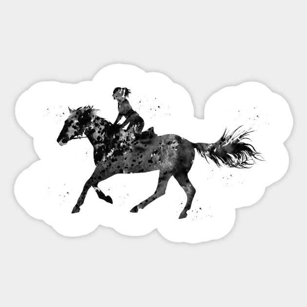 Horse Riding Sticker by erzebeth